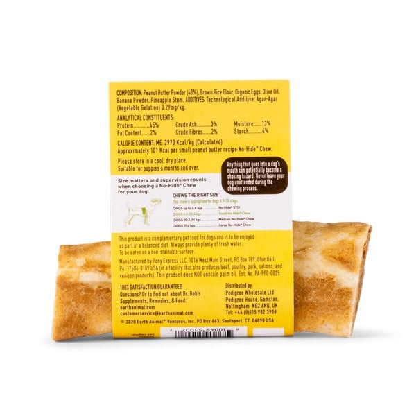 Earth Animal No-Hide Peanut Butter Dog Chew