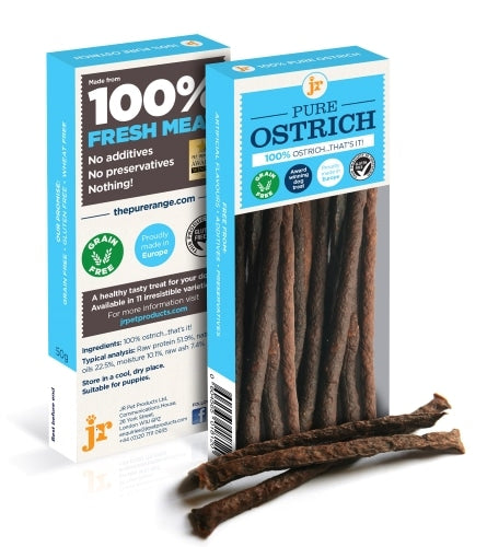 JR Ostrich sticks dog treats