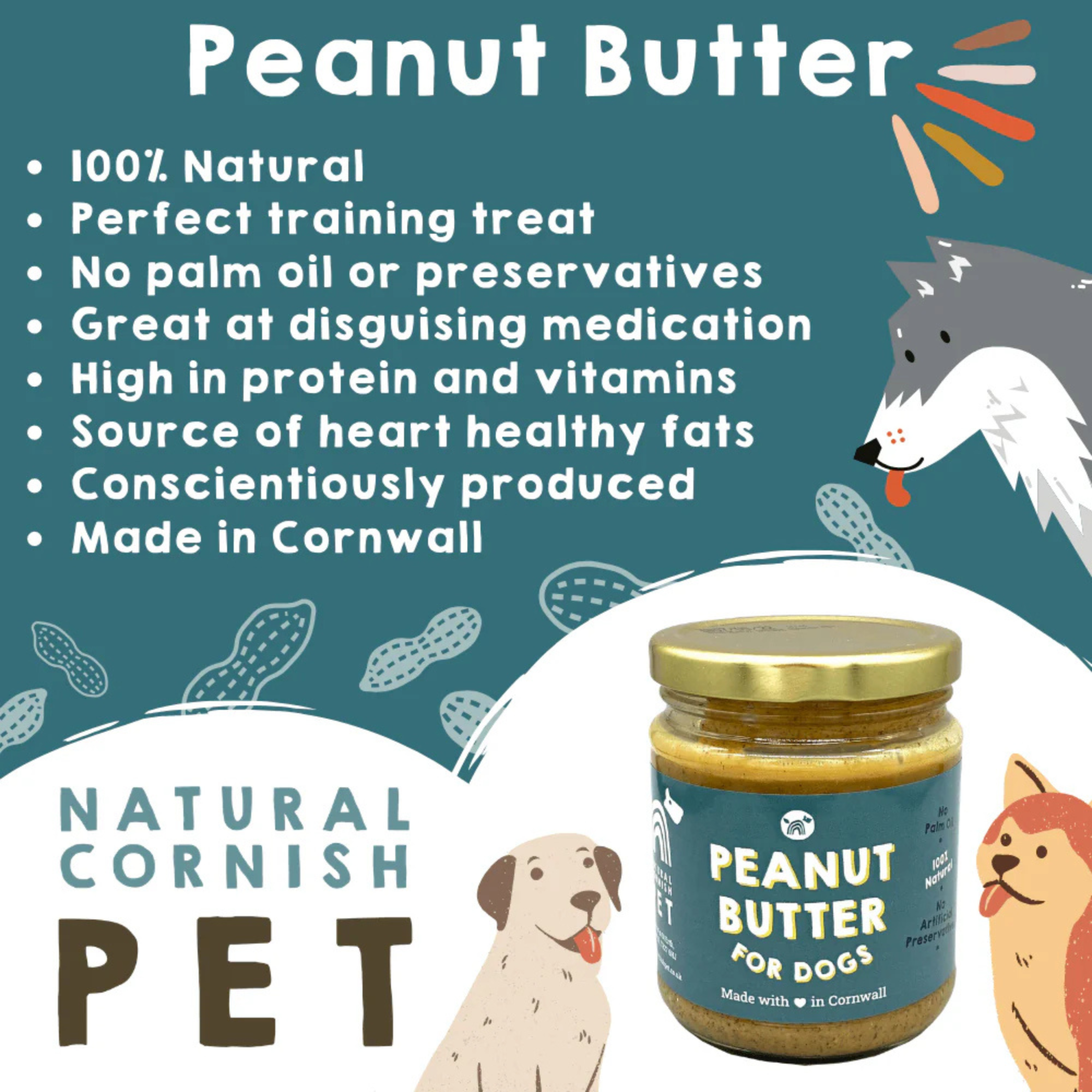 Natural Cornish Peanut Butter for Dogs