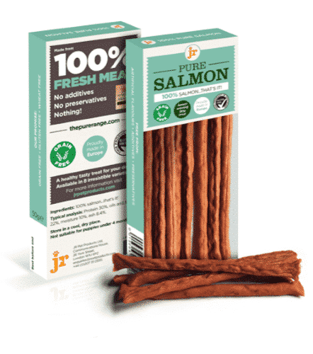 JR Salmon sticks dog treat