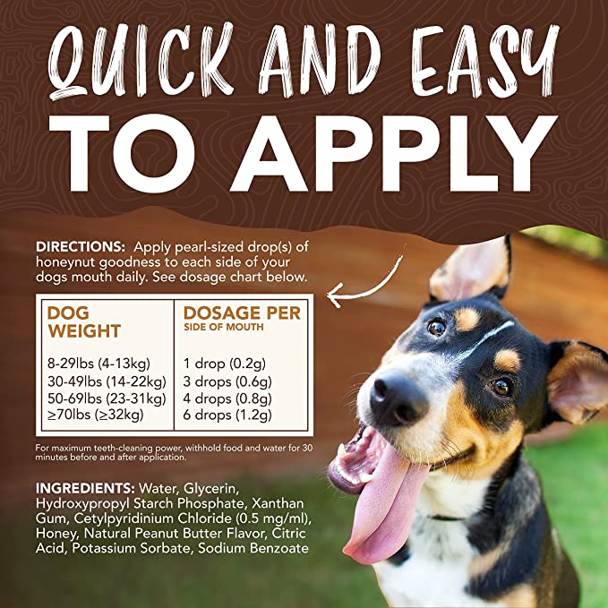 Teeth Cleaning Gel for Dogs Smoked Bacon
