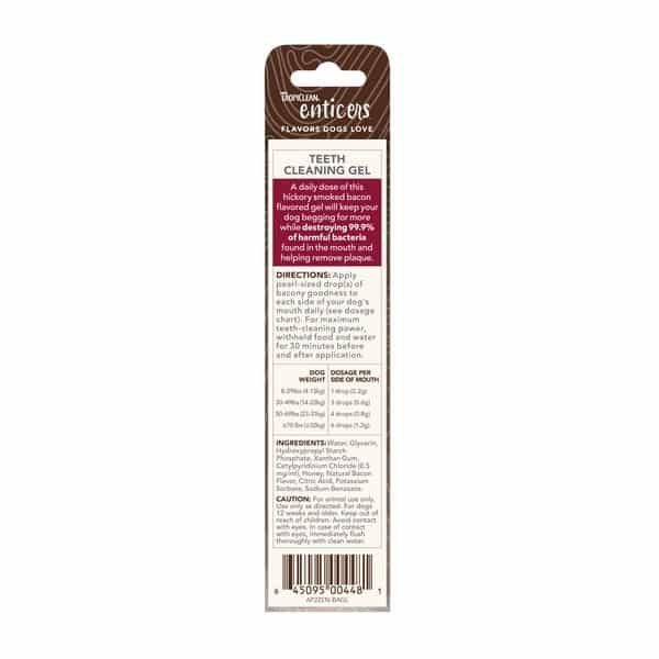 Teeth Cleaning Gel for Dogs Smoked Bacon