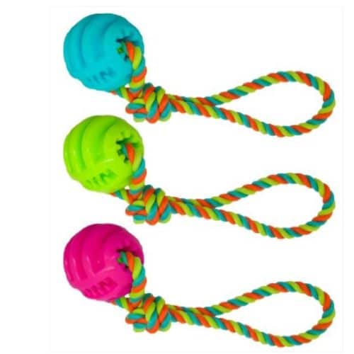 Ball on rope Dog Toy